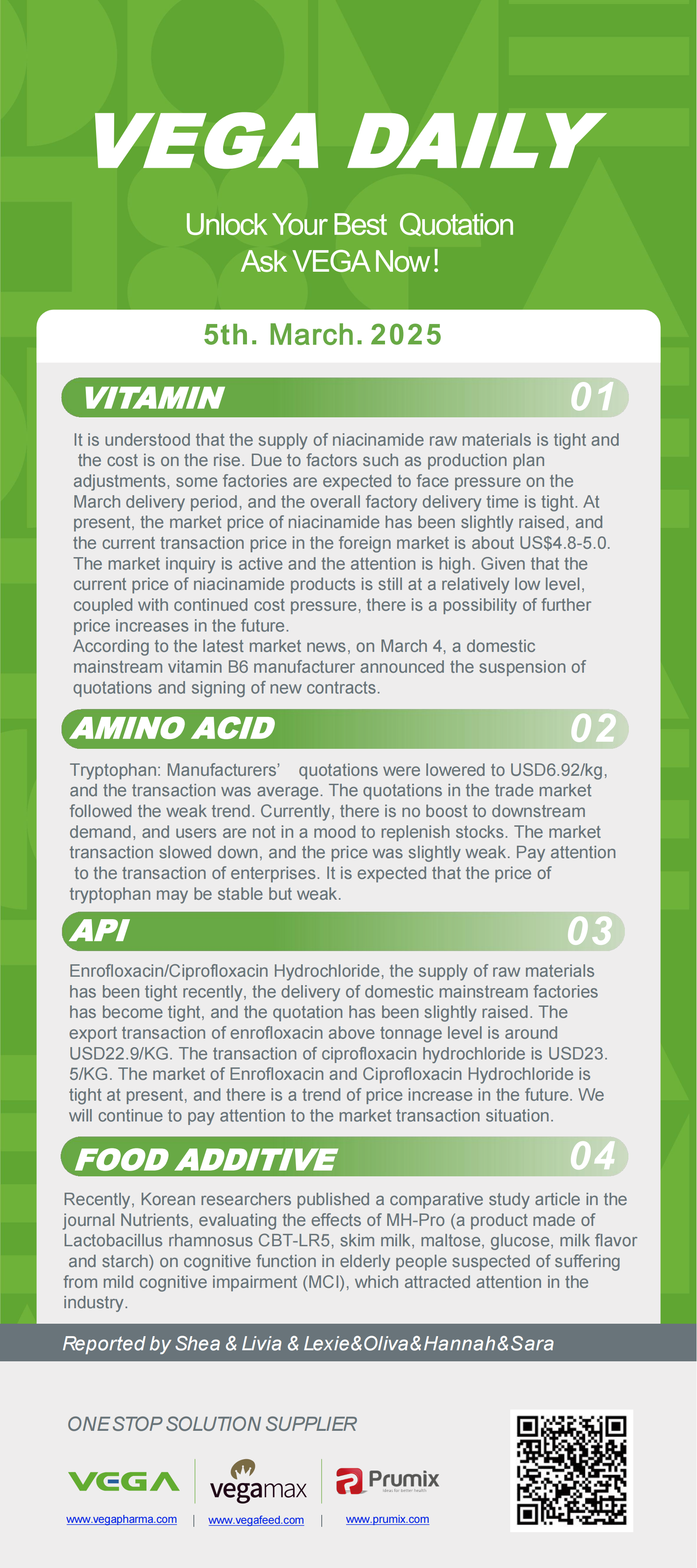 Vega Daily Dated on Mar 5th 2025 Vitamin Amino Acid APl Food Additives.png
